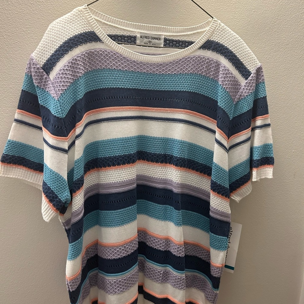 1990s Alfred Dunner NWT short sleeve sweater/blouse